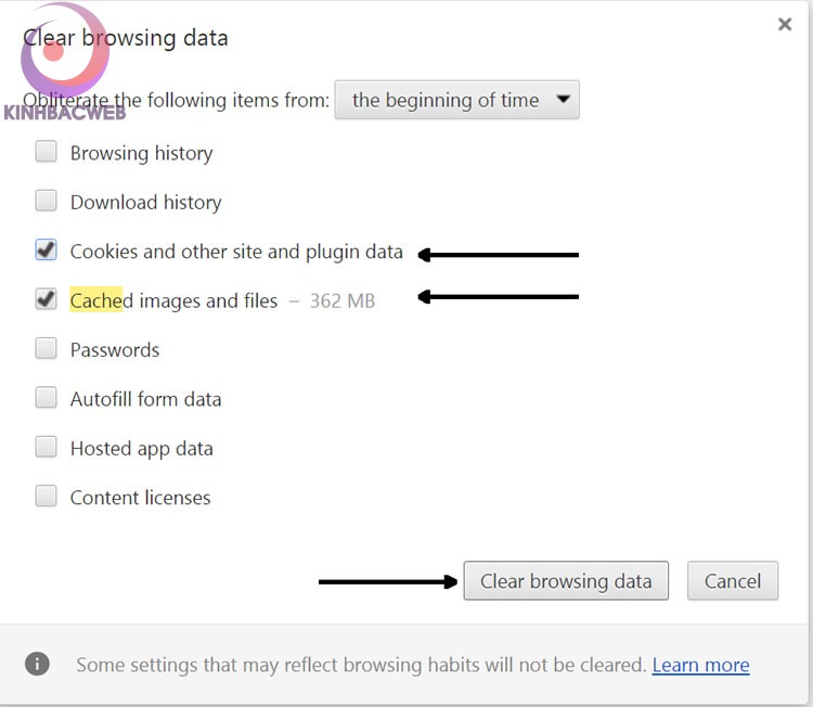 Err_Name_Not_Resolved Fix - Delete Cache & Cookies