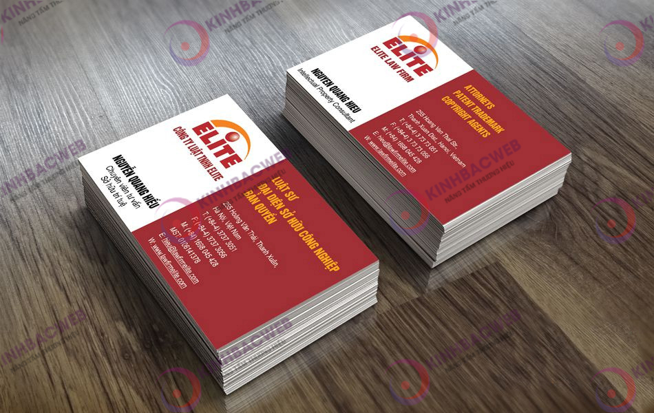 Mẫu card visit đẹp cho luật sư