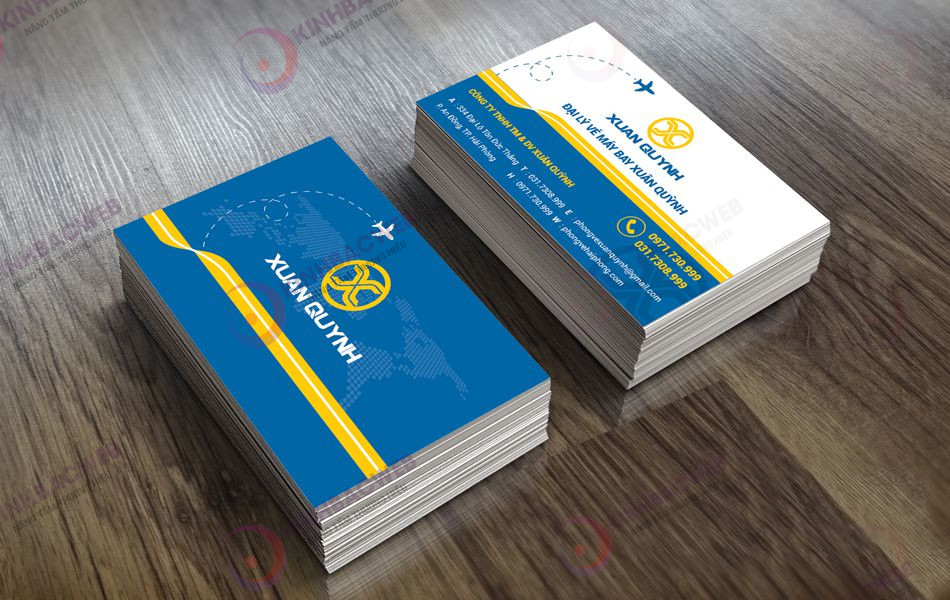 Mẫu thiết kế card visit phòng vé