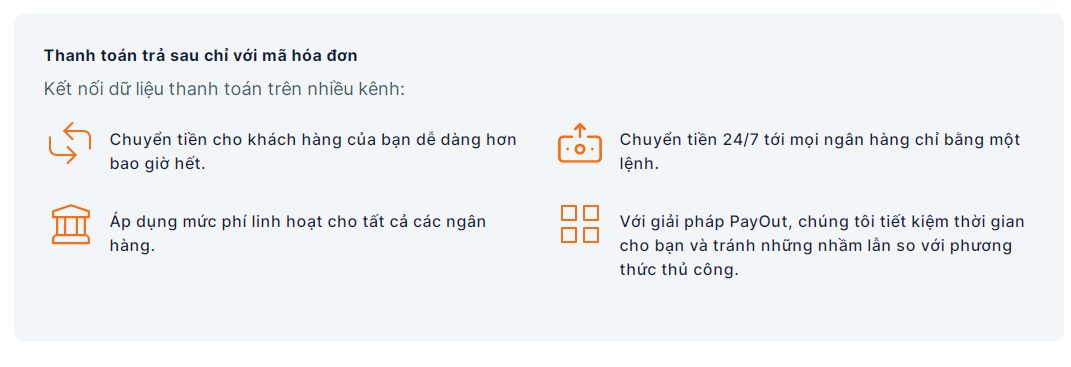 Trả sau bằng mã hóa đơn với Onepay