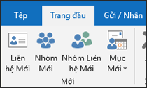 Chọn Liên hệ Mới để tạo liên hệ mới.