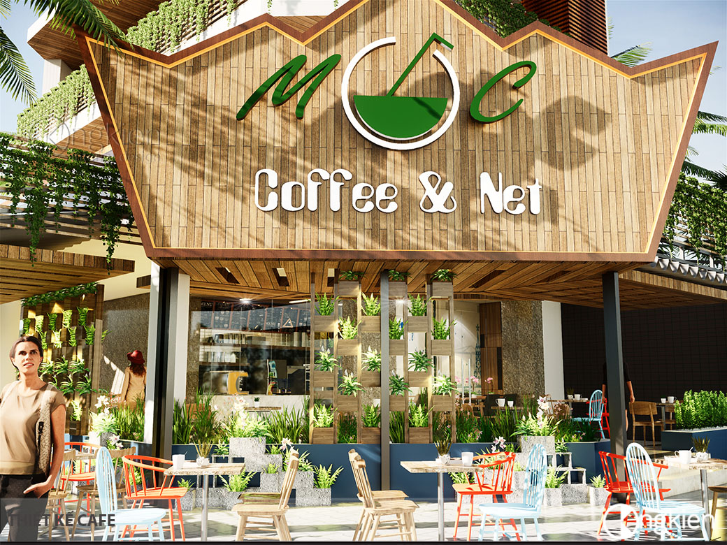 Thiết Kế Quán Cafe Mộc ở Châu Đốc