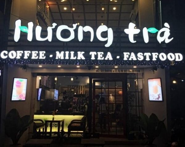 Biển quảng cáo cho cửa hàng cafe