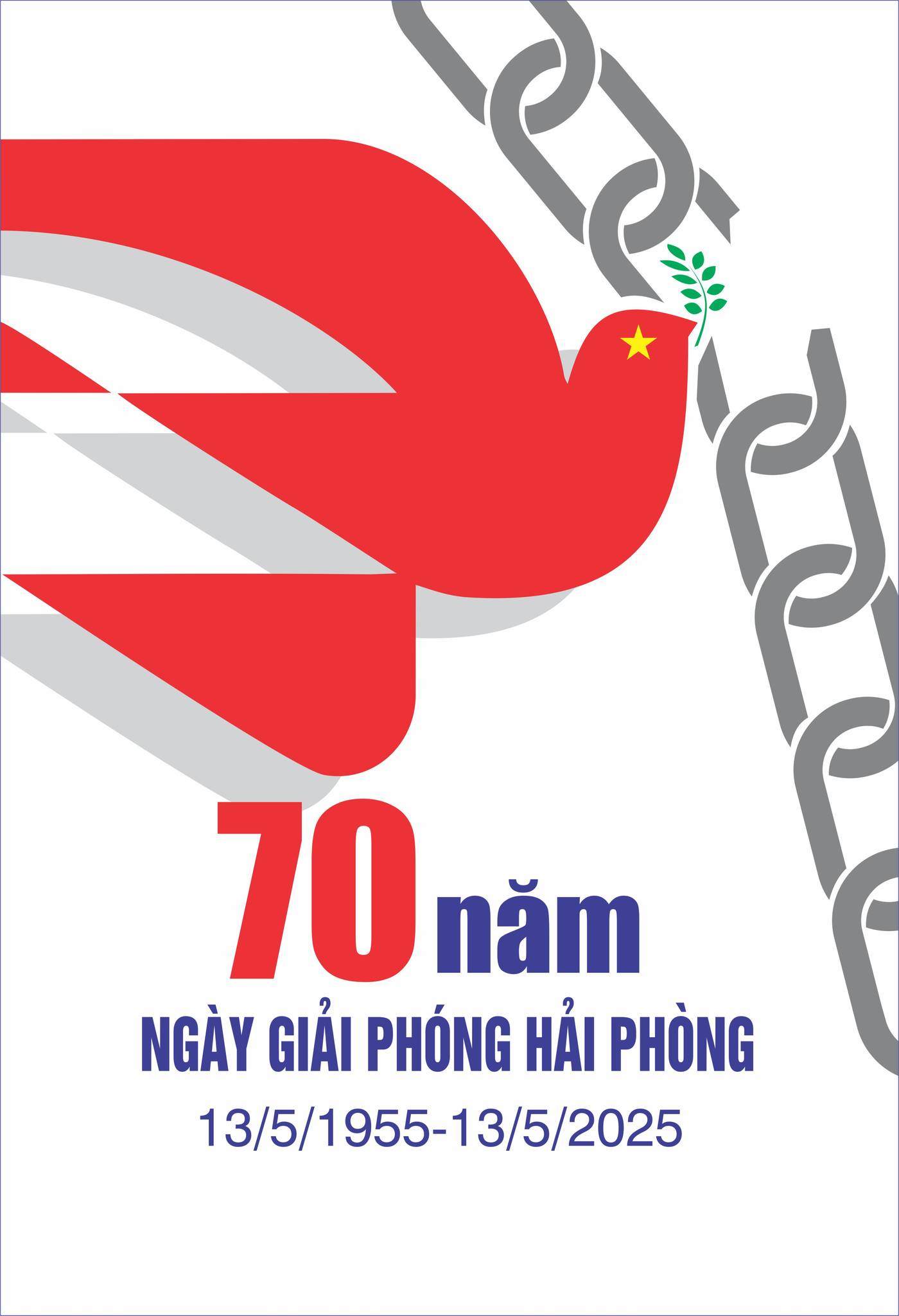 Bộ mẫu Maket tuyên truyền cổ động trực quan chào mừng Kỷ niệm 70 năm Ngày Giải phóng Hải Phòng (13/5/1955 – 13/5/2025) và Lễ hội Hoa Phượng đỏ – Hải Phòng 2025